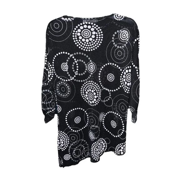 Travel Elegance Women’s Sheer 1/2 Sleeve Blouse | Small - Picture 3 of 6